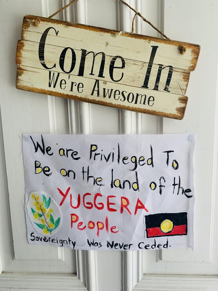 respectqld's tweet photo. Respect Brisbane office. Our front door says it all #NAIDOC #signsofrespect https://t.co/fSaj7ftrWX