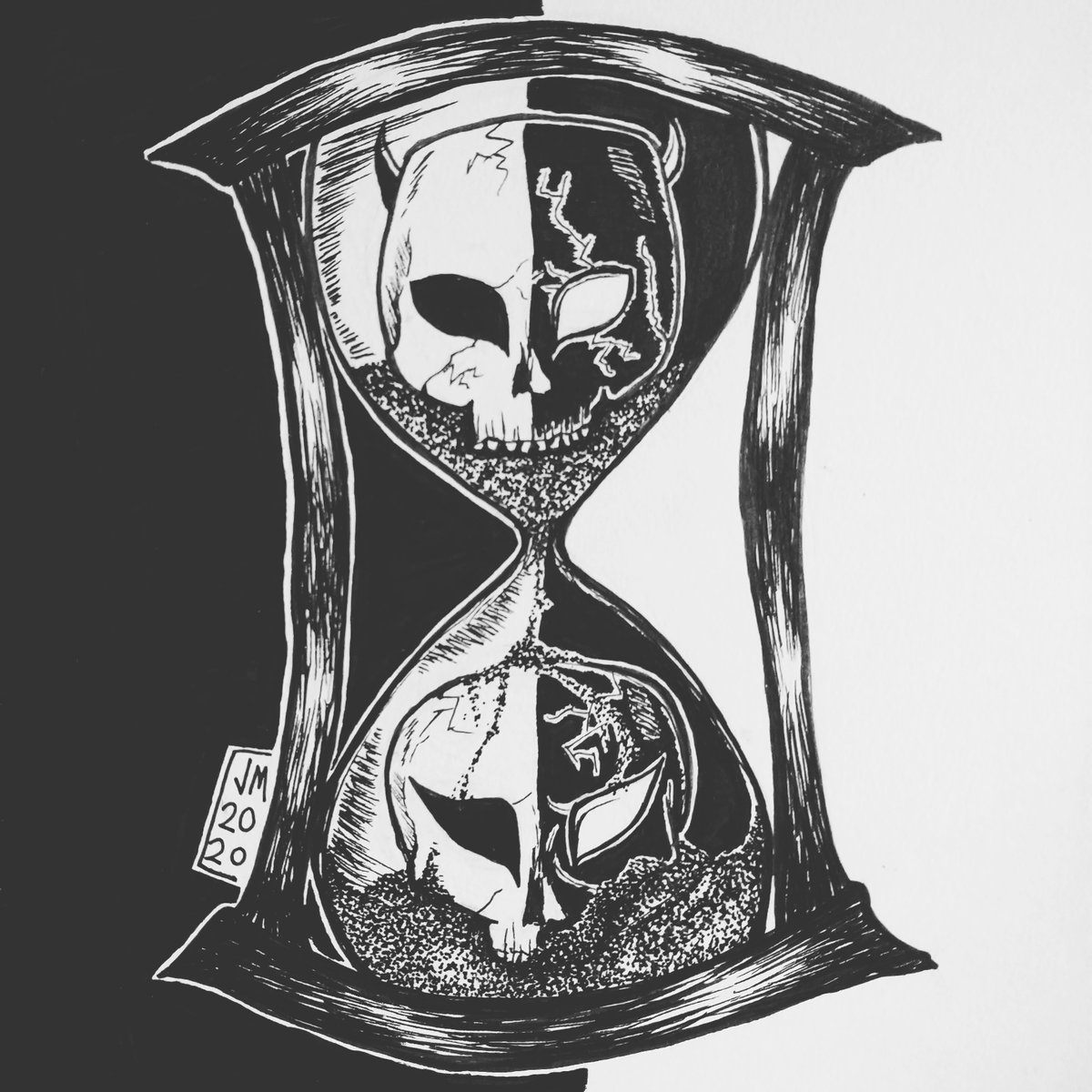 hallowWanderer's tweet photo. #wewerehere #unusannus #UnusAnnusisoverparty #thankyoumarkandethanandamy #mementomori #unusannusisover       ⏳💀⌛ 00:04:50:00 https://t.co/L0Mwhqxl7t