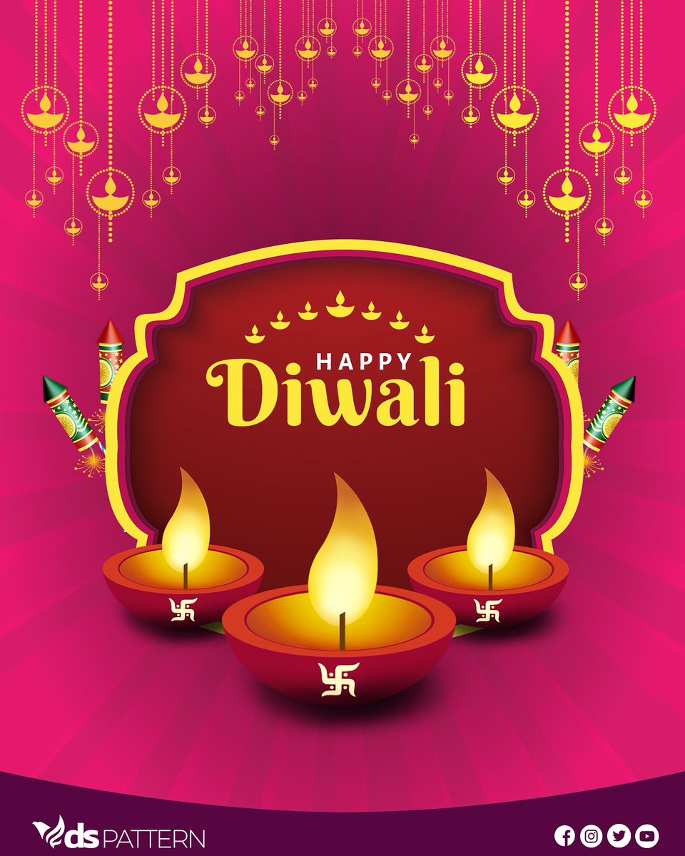 dobariyasagar2's tweet image. “With gleam of auspicious diyas and the holy chants, may happiness and prosperity fill your life forever! Wishing you & your Family very happy and prosperous Diwali!”
#dspattern #diwali2020 #Diwali
