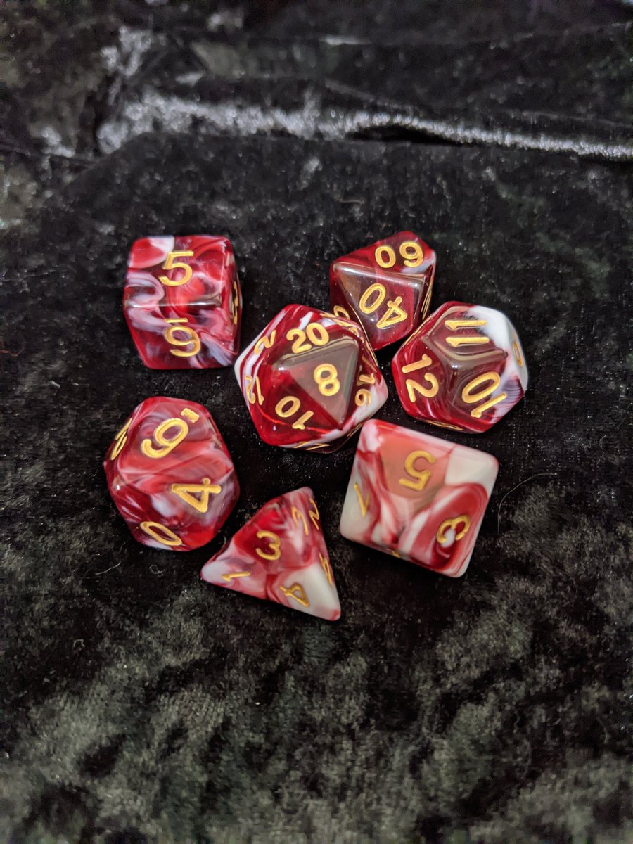 Lily76002500's tweet photo. My dice arrived!!!!! They're gorgeous, so naturally I had to do a proper photo shoot 😉
Barbarian rim, ash scales, necromancer BFF's, &amp; confused bard. Love them 🥰
@LindormD #lindormdice #dice #prettydice #d20 #diceaddiction https://t.co/3jbE2ouLYD