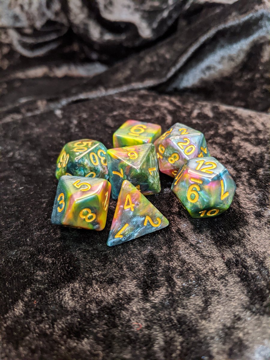 Lily76002500's tweet photo. My dice arrived!!!!! They're gorgeous, so naturally I had to do a proper photo shoot 😉
Barbarian rim, ash scales, necromancer BFF's, &amp; confused bard. Love them 🥰
@LindormD #lindormdice #dice #prettydice #d20 #diceaddiction https://t.co/3jbE2ouLYD