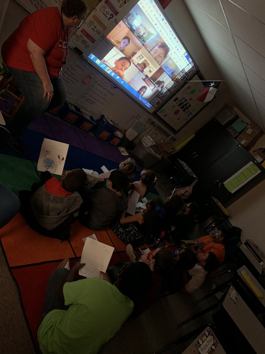 lgothard's tweet photo. Young authors share their writing of fables today in our publishing party! Our virtual students joined the face 2 face students In celebrations🎉. @ReadandWriteBFF @ClevelandISDTX @EastsideCISD #Just4Kids
#modelclassroomteacher https://t.co/KhGvX7gJPy