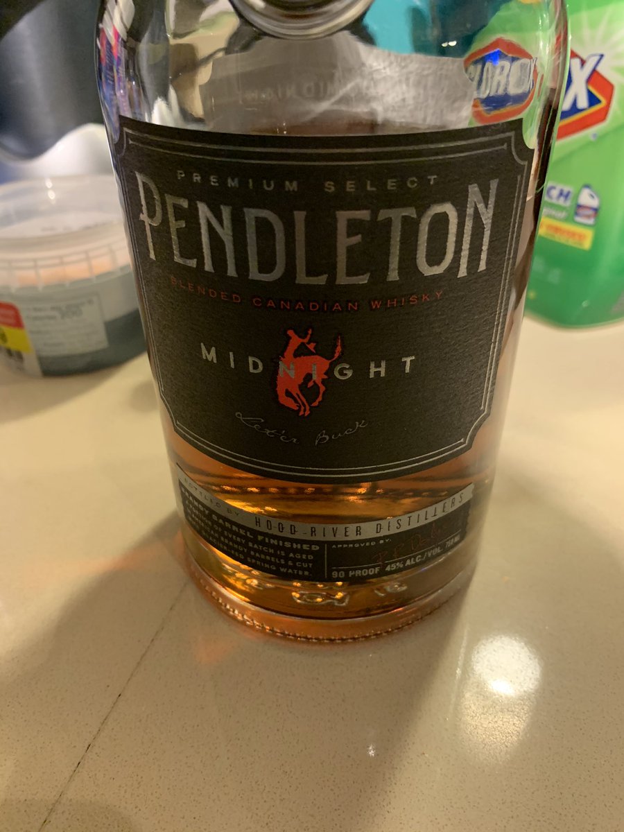 Time for the good stuff!! Long week deserves some good whiskey! #pendletonwhiskey #pendletonmidnight