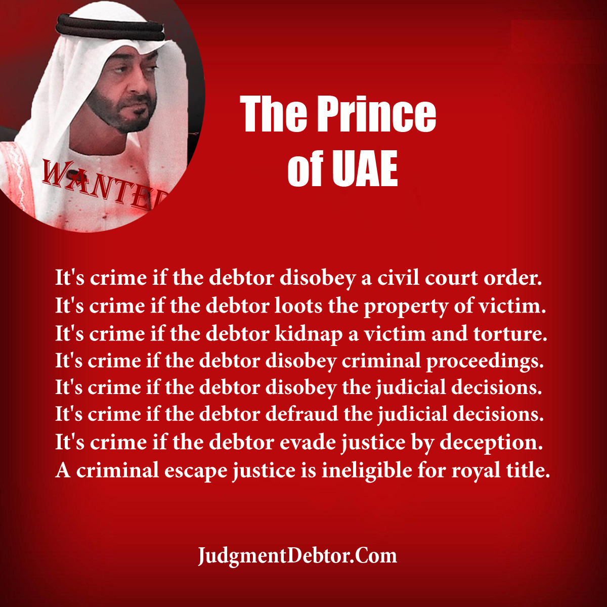 USBounty's tweet photo. This #JudgmentCreditor is well qualified to seize your property or any action authorized by statute. 
Remember Always, You Are Tainted! 
https://t.co/ivLYAjx9w0

[#UAELaw #PoliceExtortion #ADPoliceHQ #Dubai #AbuDhabi #CrownPrince #SheikhSaif #AbuDhabiPolice] https://t.co/hJqCB3ifHK