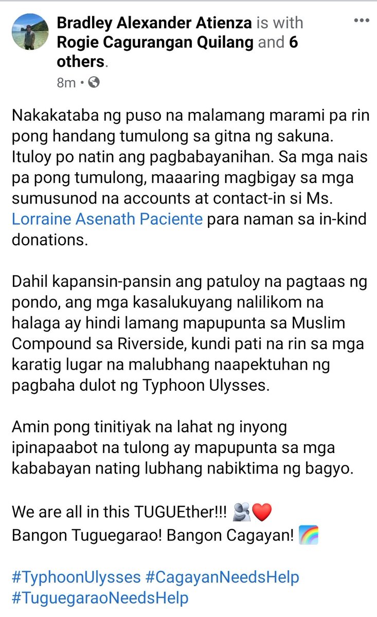 brdlyalxndr's tweet photo. Ituloy po nating ang pagbabayanihan. 🫂❤

#CagayanNeedsHelp
#TuguegaraoNeedsHelp https://t.co/TxrG8cvWZs