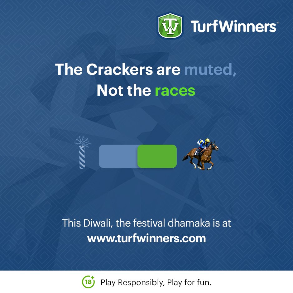 Festive dhamaka is crackling on TurfWinners. Spark your day with live races @ turfwinners.com #TurfWinners #HappyDiwali #Diwali2020 #TurfWinnerIN #RaceisOn