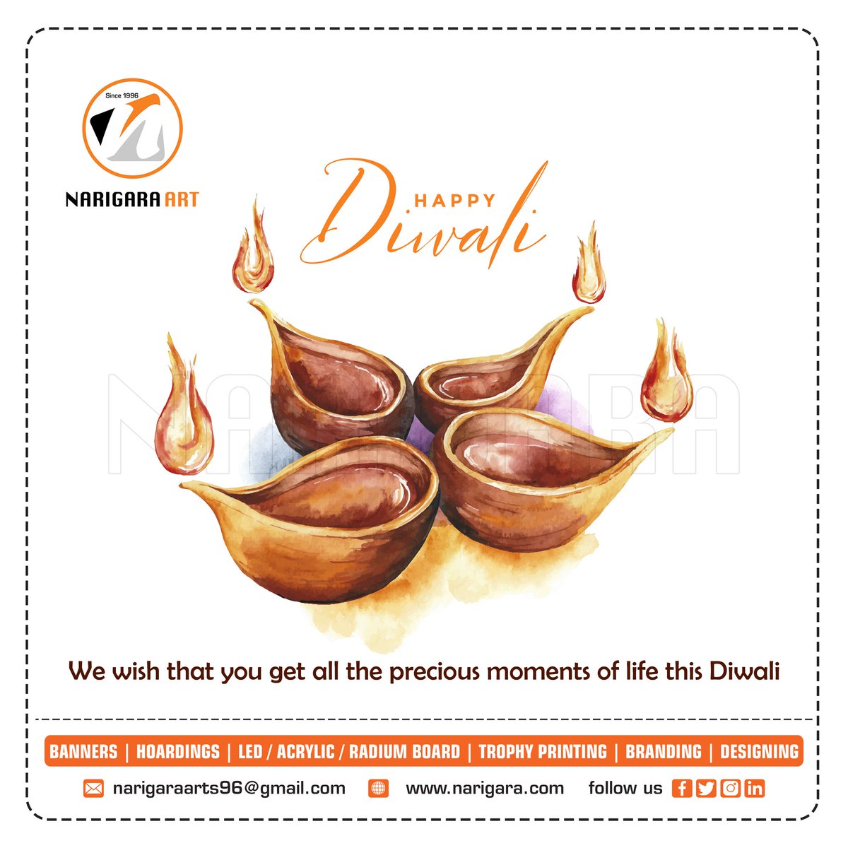 NarigaraArt's tweet photo. ๐๐๐ฉ๐ฉ๐ฒ ๐๐ข๐ฐ๐๐ฅ๐ข
#HappyDiwali #Advertising #Banner #Hoarding #RollerUpStandee #VinylPrint #OneWayVisionPrint #Branding #BacklitBoard #SafetySign #BussinessCardPrint #TrophyPrinting
#Design #GraphicDesign #Logo #Brand #SocialMedia #NarigaraArt #Rajula #Ahemdabad #Surat https://t.co/IUtDMPpZHL