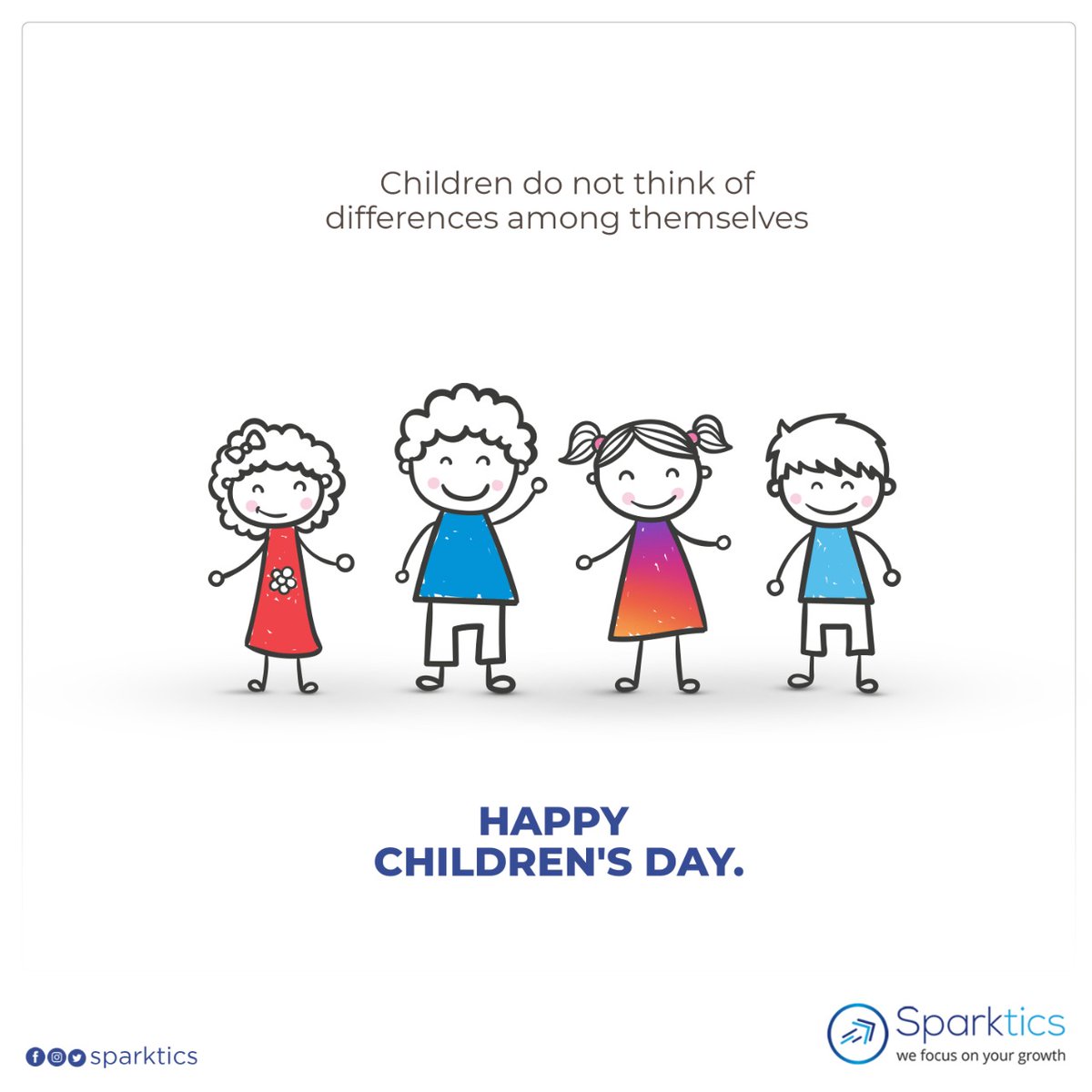 SparkTics's tweet photo. Children carry the hopes for our brighter tomorrow and the dreams of our happy future. Wishing every child out there a  Happy Children's Day!! 
#childrensday #Happychildrensday
#sparktics #digitalmarketing #marketing #socialmediamarketing #Digital #India #Tanuku #andhrapradesh https://t.co/C668DkWWUz