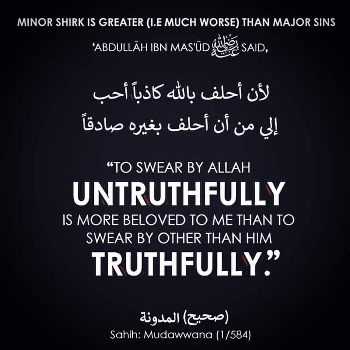 smileitssadaqa's tweet photo. Shaykh al-Islam (Ibn Taymiyyah) may Allah have mercy on him, said:

لأنَّ حسنة التوحيد أعظم من حسنة الصدق وسيئة الكذب أسهل من سيئة الشرك

“This is because the good of Tawheed is greater than the good of honesty, and the evil of lying is less than the evil of shirk.” https://t.co/XvYxcgwX0S