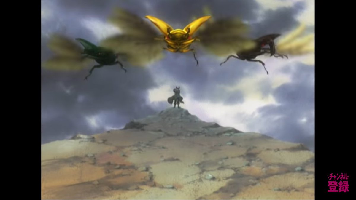 デスカン Twitterissa ムシキング 甲虫王者ムシキング森の民の伝説感想 第44話 父と子 私の大好きな3大甲虫 終盤の敵って感じで好き