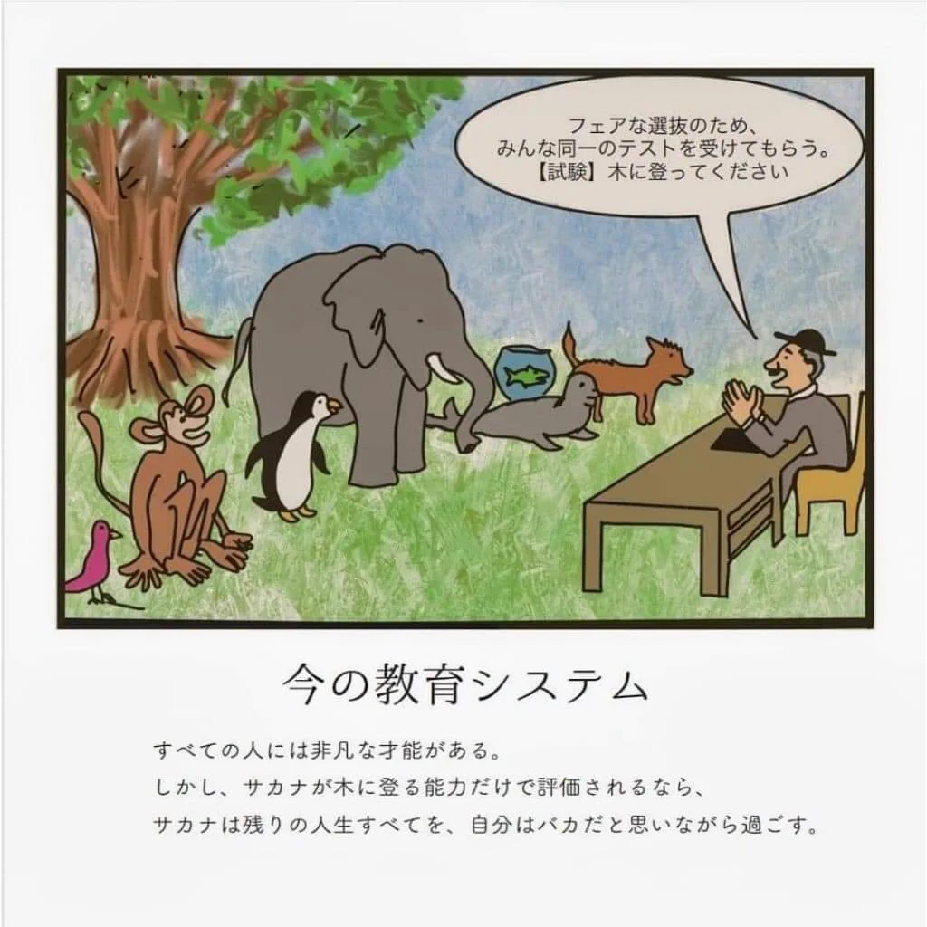 この一枚の絵でわかる？今の教育システムの現実がこれ！