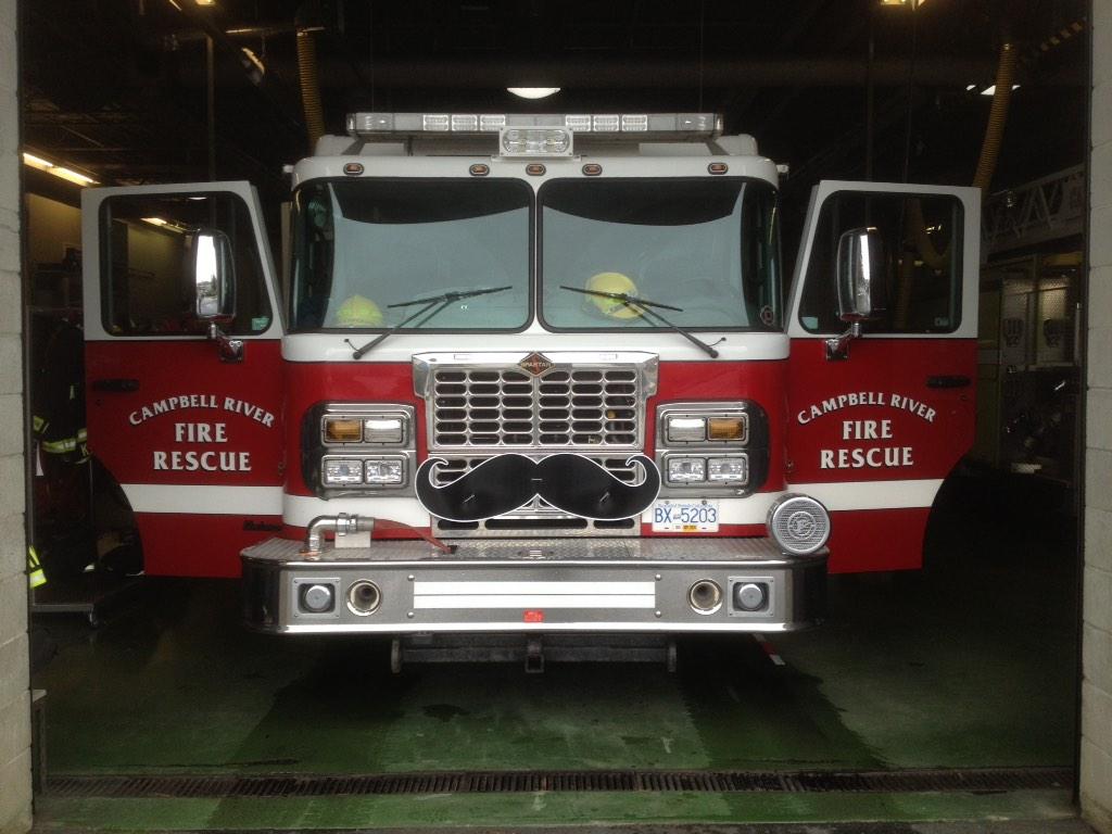 This year Mark's our 6th year sporting a moustache on our fire engines and supporting #movember. #Strengthinnumbers Good things happen when we pull together