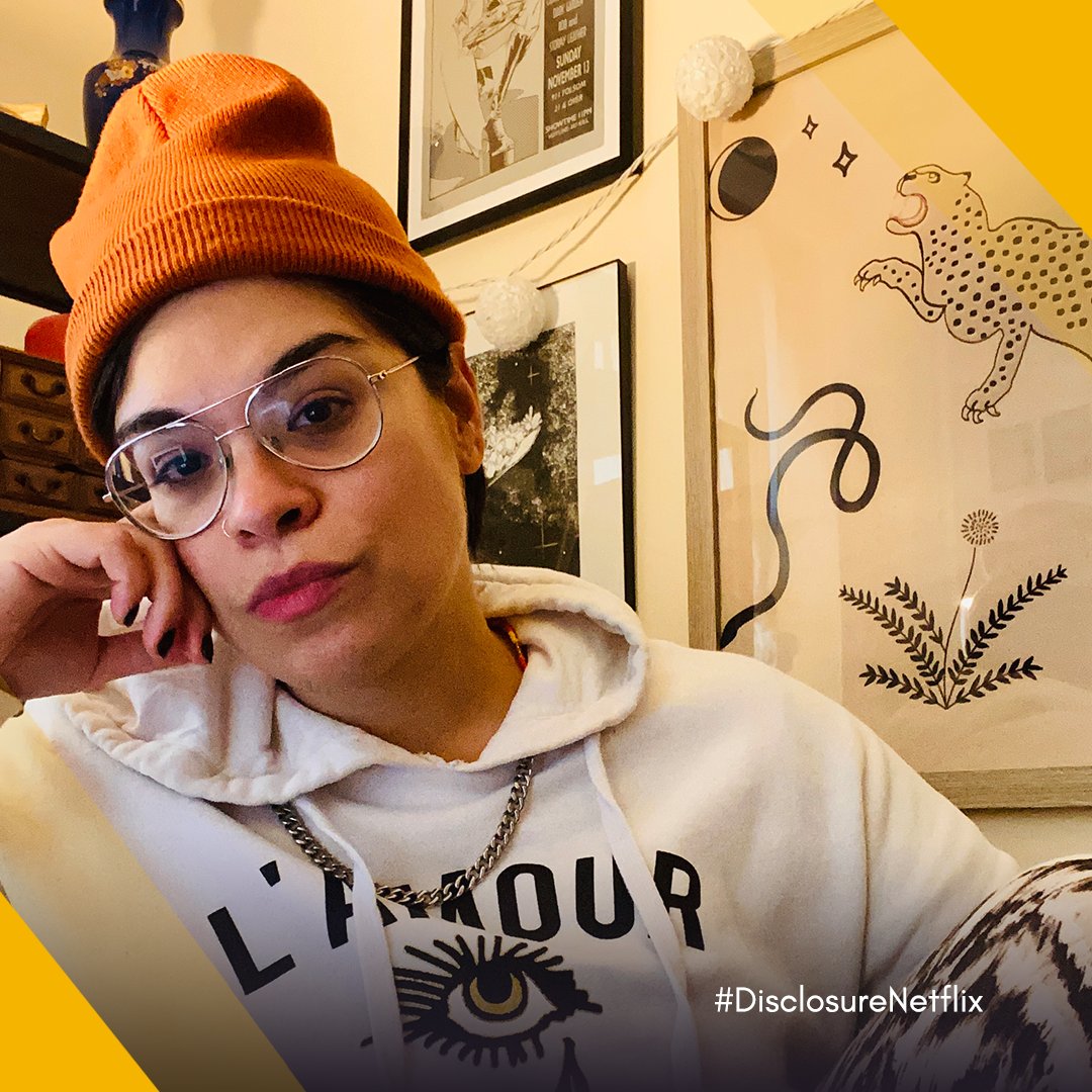 Disclosure_Doc's tweet photo. @glaad @Lavernecox @SamFederFilm @NetflixFilm @Most For our Impact and Audience Engagement Strategist Jessie Rivera DeBruin (@MxJessieGuapx), #DisclosureNetflix is part of a larger cultural shift that is allowing people to see and understand trans stories in new ways.
#TransAwarenessWeek #DisclosureBTS w/ @GLAAD https://t.co/ivrTTLrDQP