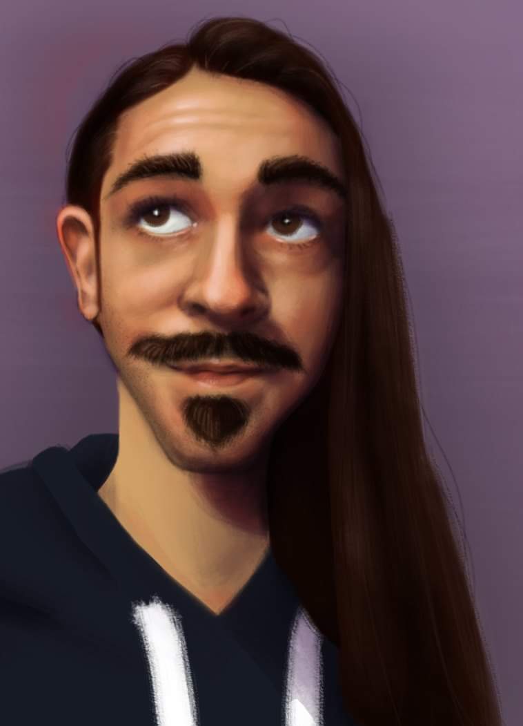 SatyrSkull's tweet photo. I bailed on drawtober, but I made a self portrait I'm p dang happy with
 ★~(◡﹏◕✿) https://t.co/MS6bk24AeI