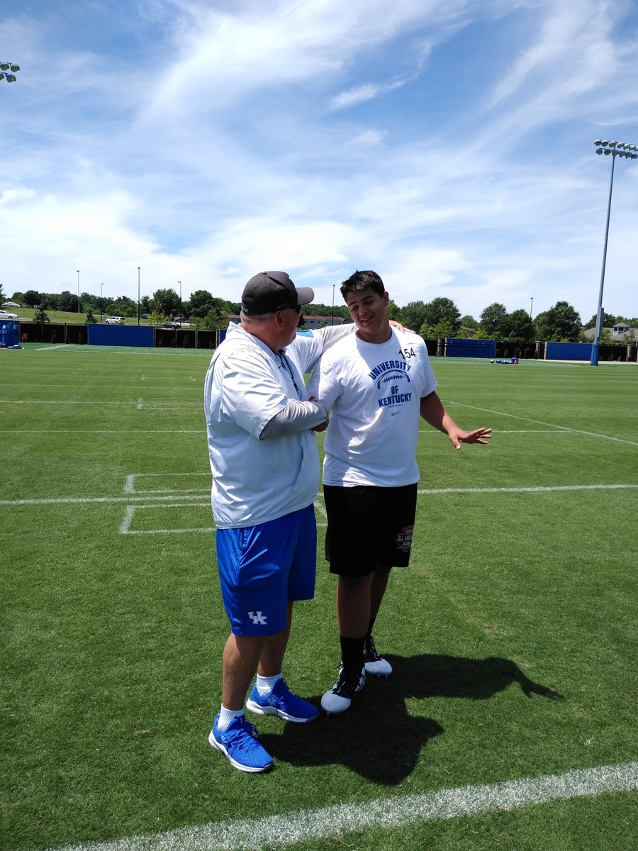 CoachWebster56's tweet photo. Had the great privilege of meeting Coach Schlarman and talking with him. Gregory met him during his UK football visit and then attended several camps under him. RIP Coach, football suffered a great loss. https://t.co/yg57eeuS6Q