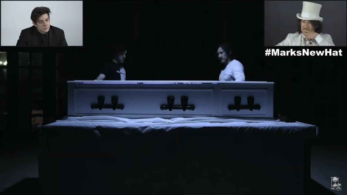 artisticmayy's tweet photo. i have watched this channel since the start. they have given me so many laughs, but it's time to say goodbye🤍🖤 #UnusAnnusisoverparty #MarksNewHat #ethanmark #UnusAnnus #momentomori https://t.co/BLQaYDtuMr