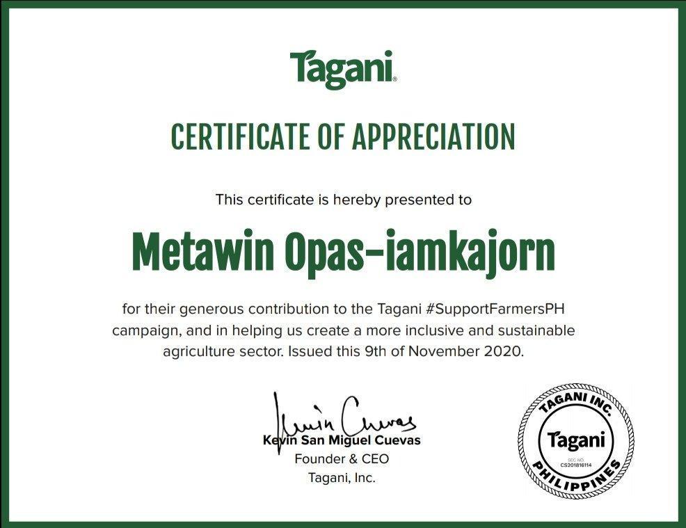 mjfelipe's tweet photo. LOOK: Certificates of Donation and Appreciation from 'Tulong Kabataan' and 'Tagani' for Thai Actors Bright Vachirawit and Win Metawin for their donations sent to help typhoon affected families and farmers in Bicol. Donation sent thru Brights Philippines FC @bbrightvc @winmetawin https://t.co/oGjdhJp6Sl
