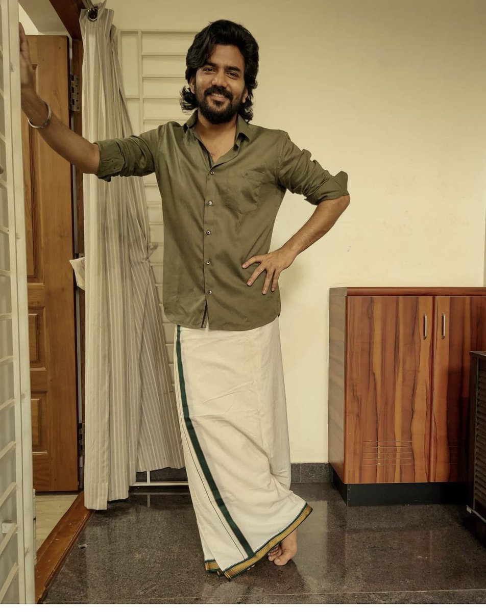 ChennaiTimesTOI's tweet photo. Azhagiya Tamil magan @Kavin_m_0431 rocking the veshti look for Deepavali! 
#Kavin #Deepavali #deepavali2020 https://t.co/8OOqYphvsw