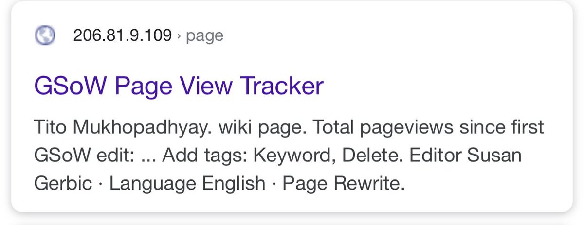 Here's Susan Gerbic's Guerilla Skeptics of Wikipedia TRACKER since the first time they bastardized Tito Mukhopadhyay's, a BIPOC nonspeaking autistic's Wikipedia page. How damn disturbing is this? These people are not our allies.