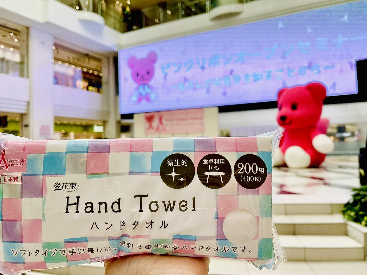 丸富製紙株式会社 こんにちは 丸富製紙です ピンクリボンフェスティバル オープンセミナー 開幕しました 当社ブースではプレゼント品 もご用意してます お近くにお越しの際はぜひ遊びに来て下さい ピンクリボンフェスティバル モモちゃん妹