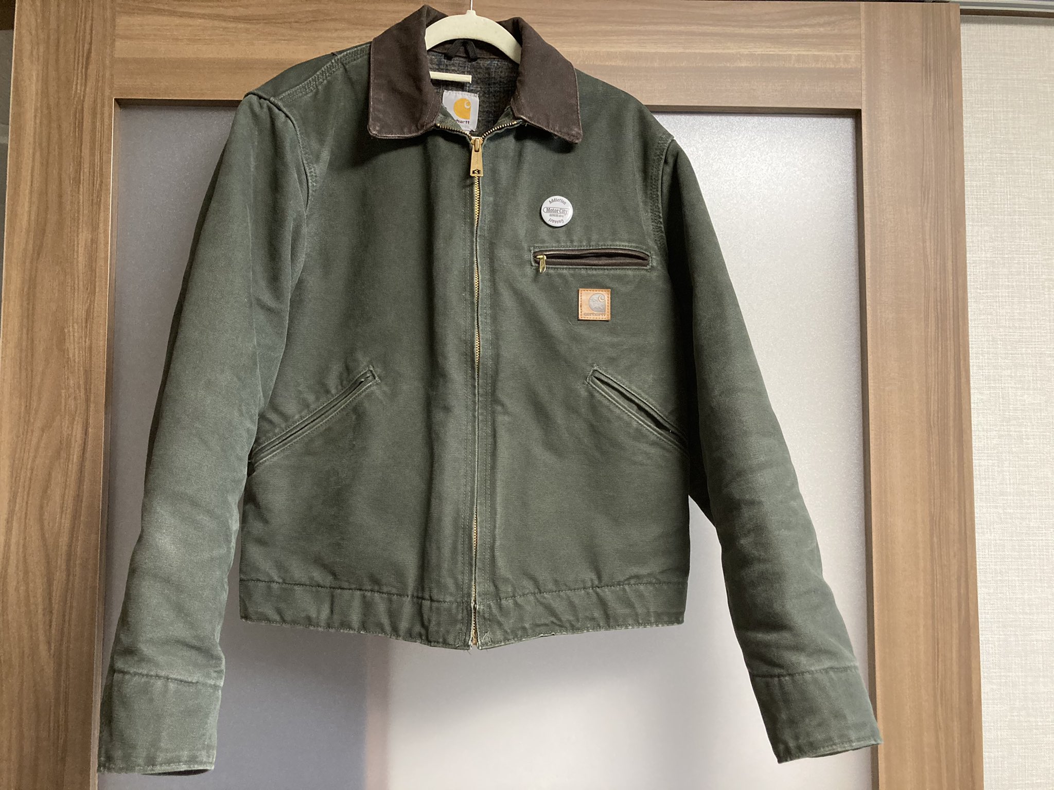 超大特価 Carhartt カーハート デトロイトジャケット モスグリーン