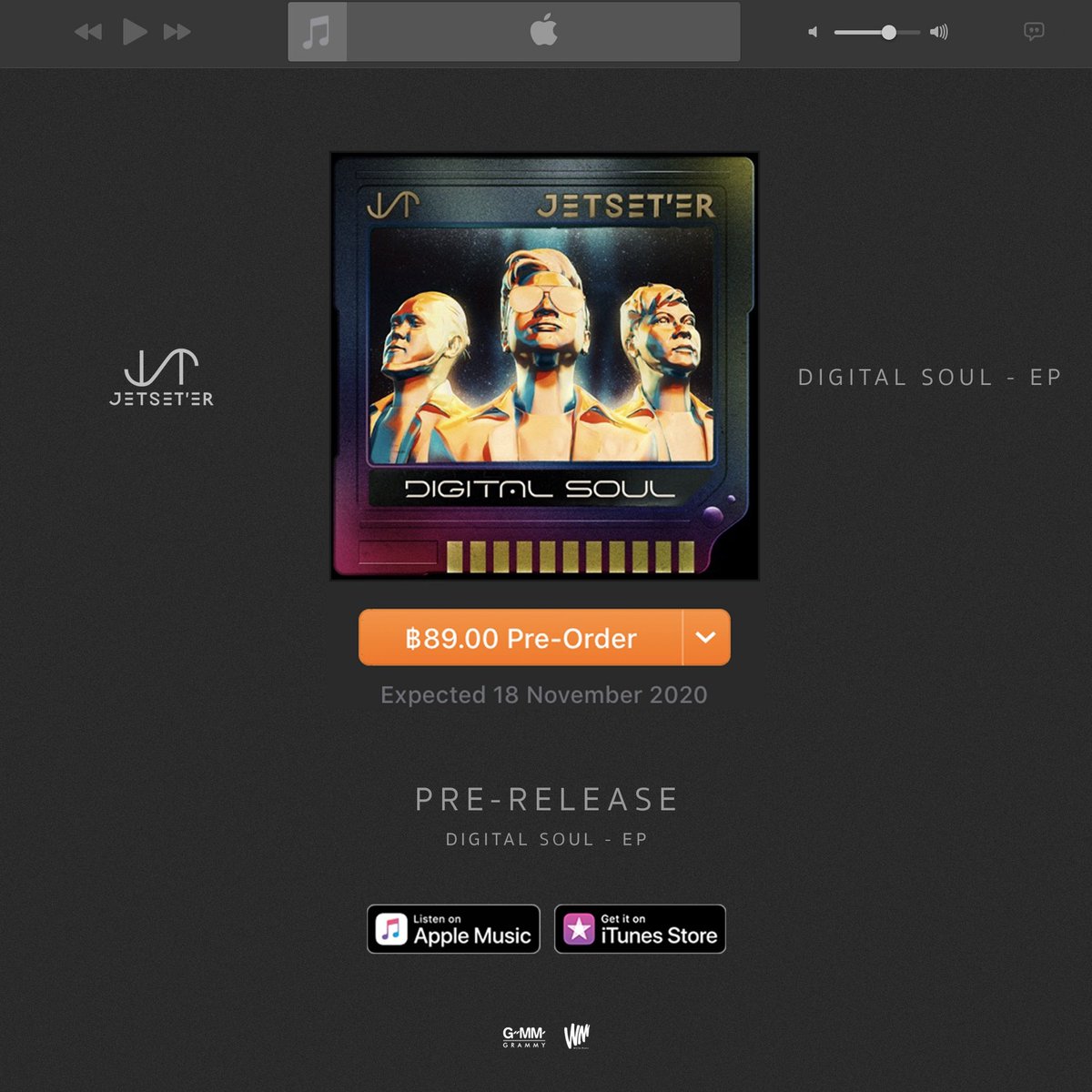 Moojets's tweet photo. Pre-Order Album DIGITAL SOUL ได้แล้ววันนี้ทาง iTune Store

#NewAlbum #DigitalSoul
#Jetseter #JetseterBand
#Whitemusicrecord https://t.co/ApIBZBNlLw