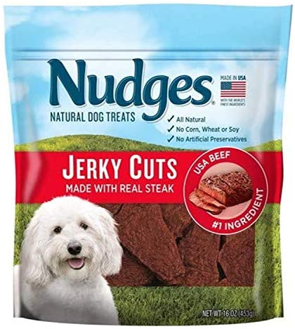 ItsJustShopping's tweet photo. Nudges Jerky Cuts - Made in the USA with real beef, including steak, as the #1 ingredient, these are delicious, high-quality treats that dogs love, and dog owners love to give. Slowly oven-dried, easy to tear and packed with protein... https://t.co/j6Fu5VDOvv via @ItsShopBox1 https://t.co/UTXYaQPhhi
