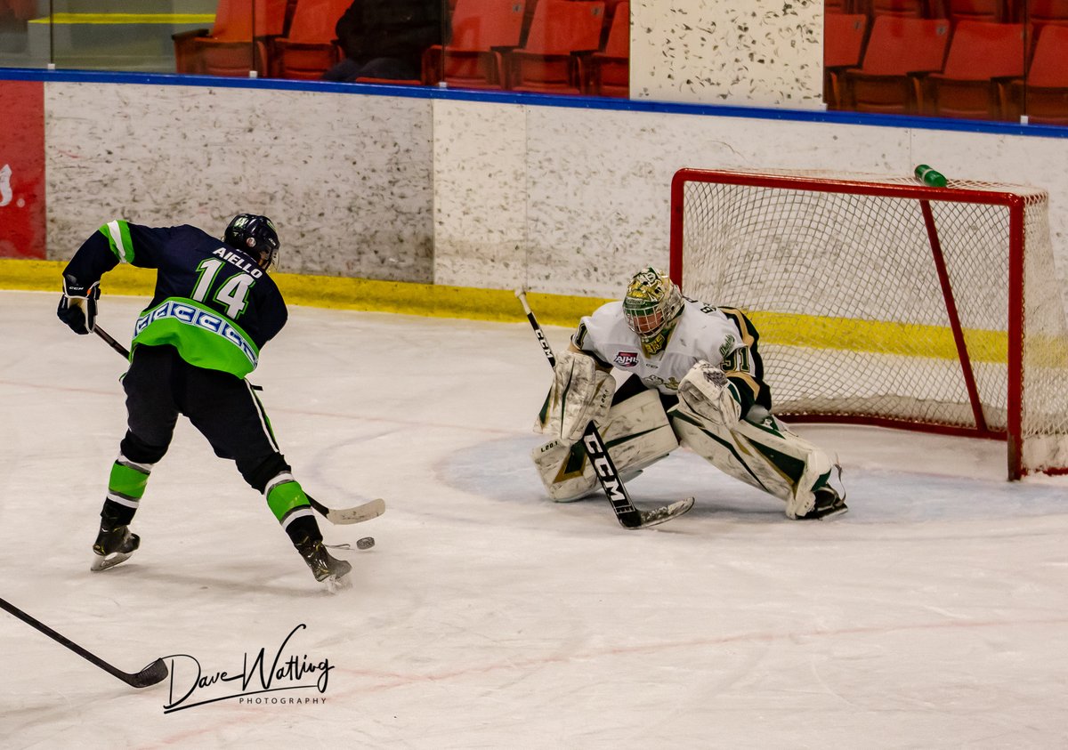 A final score of 4-1 for the <a href="/OkotoksOilers/">Okotoks Oilers</a> over the <a href="/Calgary_Canucks/">Calgary Canucks</a> in the season opener for <a href="/TheAJHL/">TheAJHL</a>'s 20/21 season.  Canucks <a href="/ColMacpherson/">Colin</a> drop the mitts with Oilers' <a href="/carson_dyck/">Carson Dyck</a> in the 3rd period. Christiano @C_aiello_17 is turned aside on a breakaway