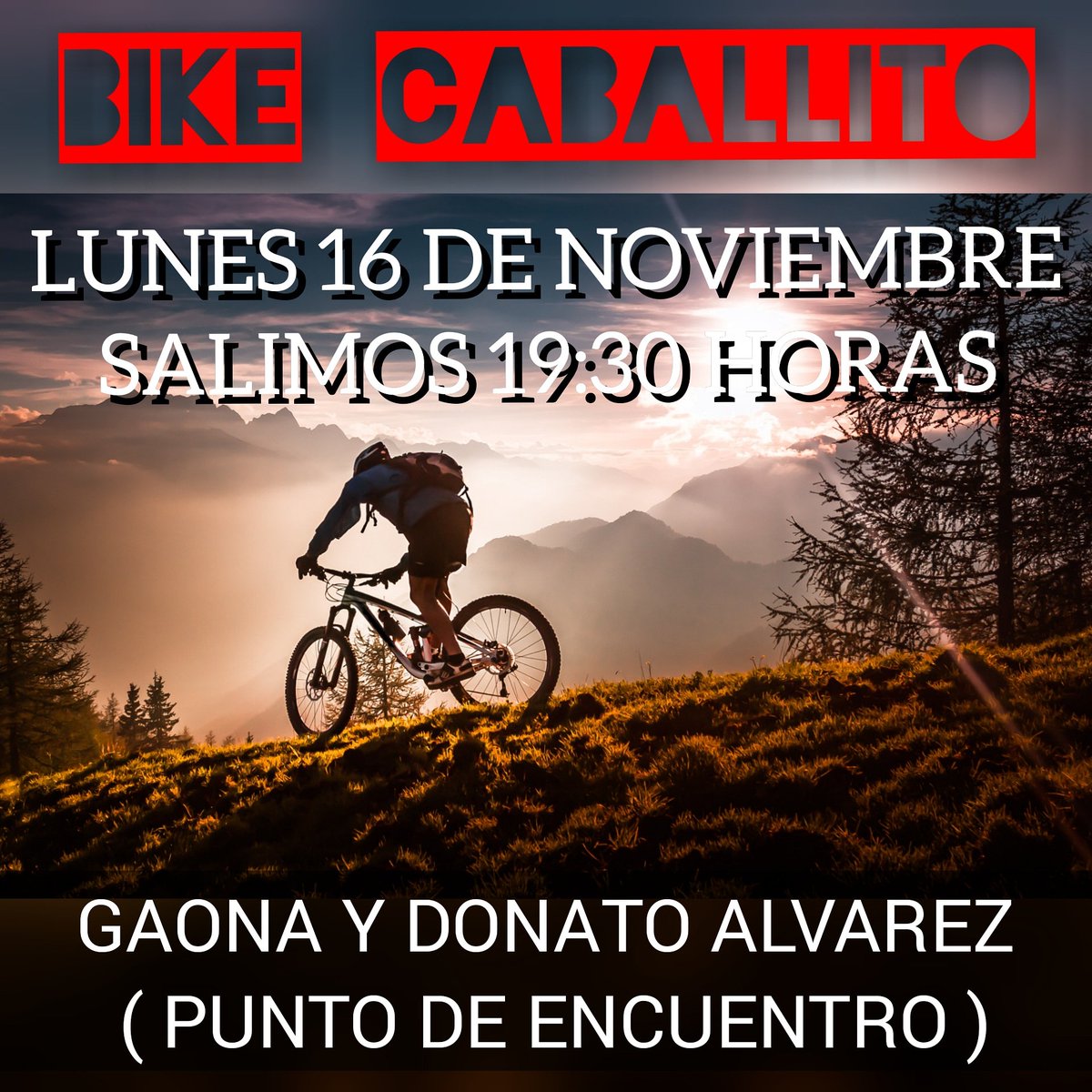 mauroelopez's tweet photo. El lunes 16 de noviembre sale una neva pedaleada, así que si te copa la idea #sumate es un lindo grupo 
🚴 Traer Casco y Luces ✔️
🚴 Se sale puntual ✔️
#bikecaballito #thebikers 
Si querés formar parte enviame tu número y te agregó a BiKe Caballito (WA) no lo dudes #sumate 🚴😎 https://t.co/Iu60nzWZ3N
