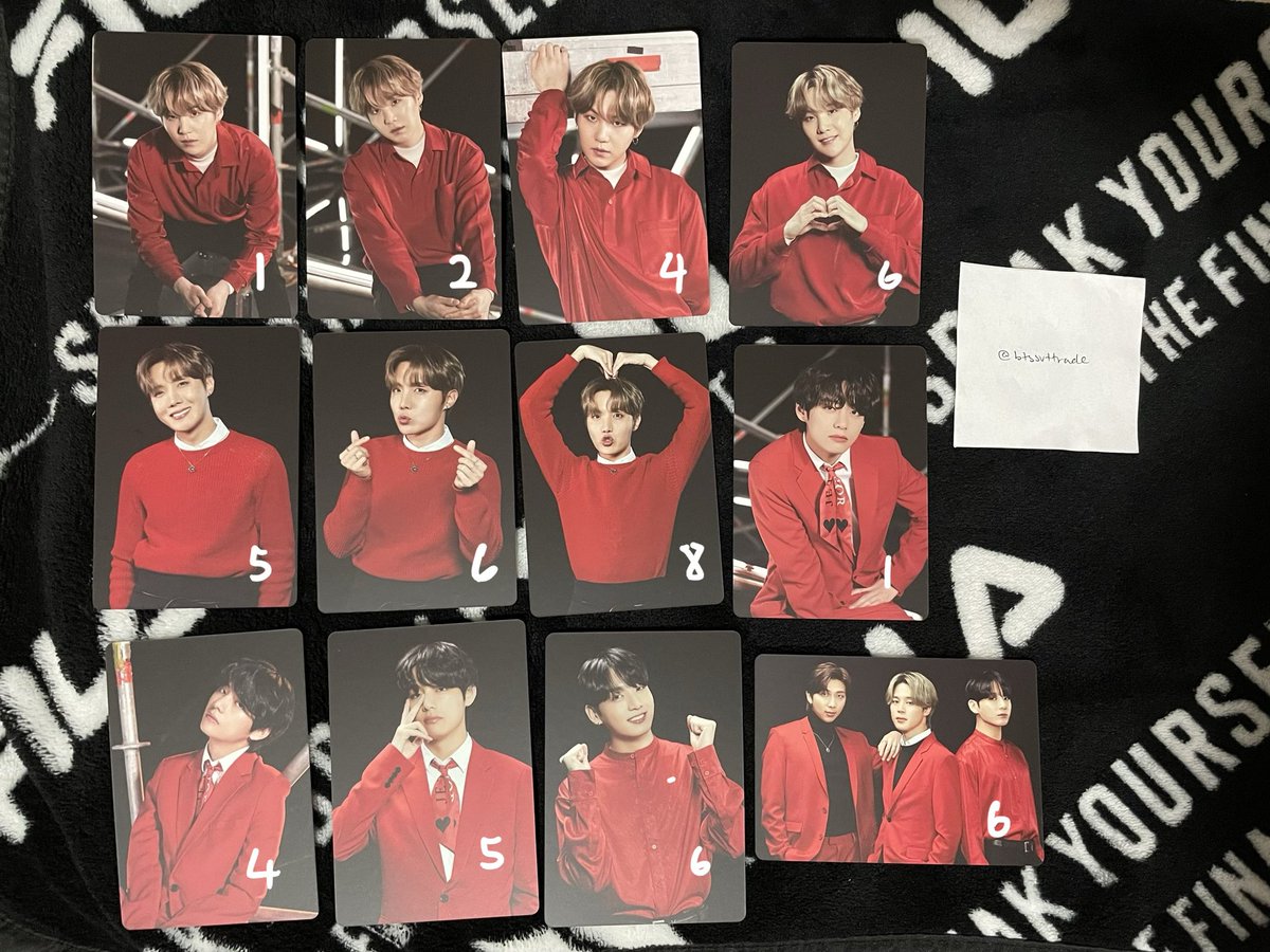 btssvttrade's tweet photo. WTT MOTS ON:E PC
Have: in photos
Want:
Jimin 1,3,6,7
JK 3,4,5,7,8
Unit 1,3,4,5,8
Located in Canada prefer USA/CAN
#btstrade #bts #btstrading #wttbts #btstradingpc @BTS__TRADING @BTSTradingPC @BTSpctrade @BTStrading_USA @BTStradePC @kpoptradeusa @pctradeusa @kpopctrades https://t.co/JaREjOa0yE
