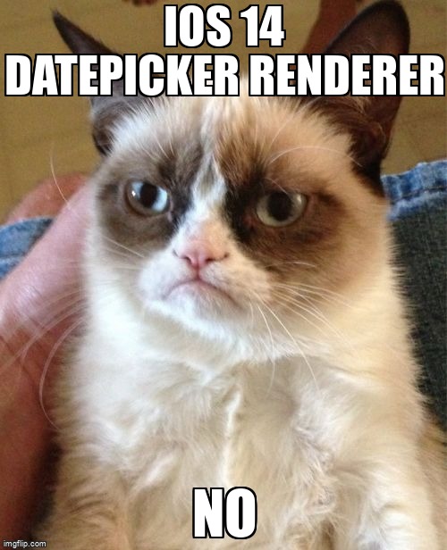 overflow_meme's tweet image. iOS 14 DatePicker renderer stackoverflow.com/questions/6482… #customrenderer #xamarinforms