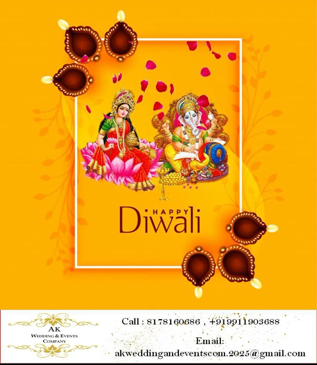 wedding_ak's tweet photo. Wishing everyone a Diwali full of brightness of diyas and memories of joyous moments. Shubh Deepavali.🥰🪔
#diwali #india #diwalidecorations #festival #love #diwaligifts #happydiwali #diwalivibes #indian #deepavali  #diya  #celebration #indianfestival 
#ganeshjilaxmiji https://t.co/1OmNm06YJy