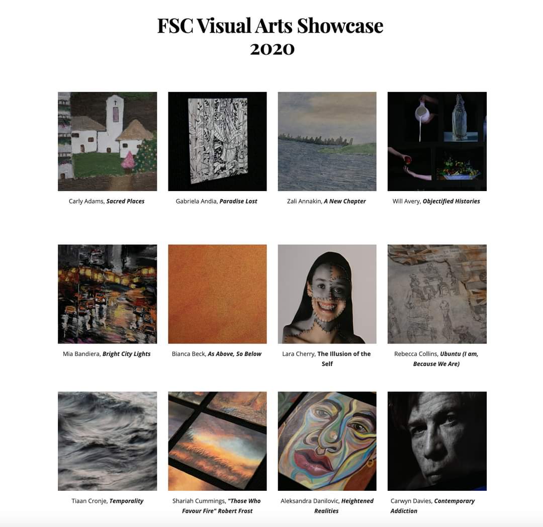freshiesenior's tweet photo. Our virtual HSC Visual Arts showcase is now available for viewing! Special congratulations to Shariah Cummings, Renee Gaspar and Megan Zappia for being nominated for Art Express 2020! https://t.co/sDsiZ1frok

@NSWEducation @ArtGalleryofNSW @TheArtsUnit https://t.co/NWNNfGsvpG