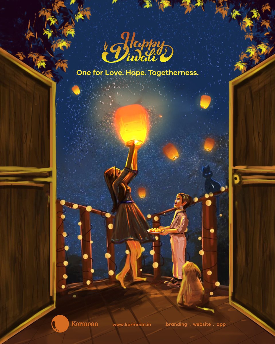 Kormoan's tweet photo. This Diwali is more about celebrating Survival. It is more about being hopeful, for a healthy &amp; happy tomorrow.
Happy diwali you all :)
#HappyDiwali2020 #kormoan #designstudio #Celebration https://t.co/qm89ExK0jD