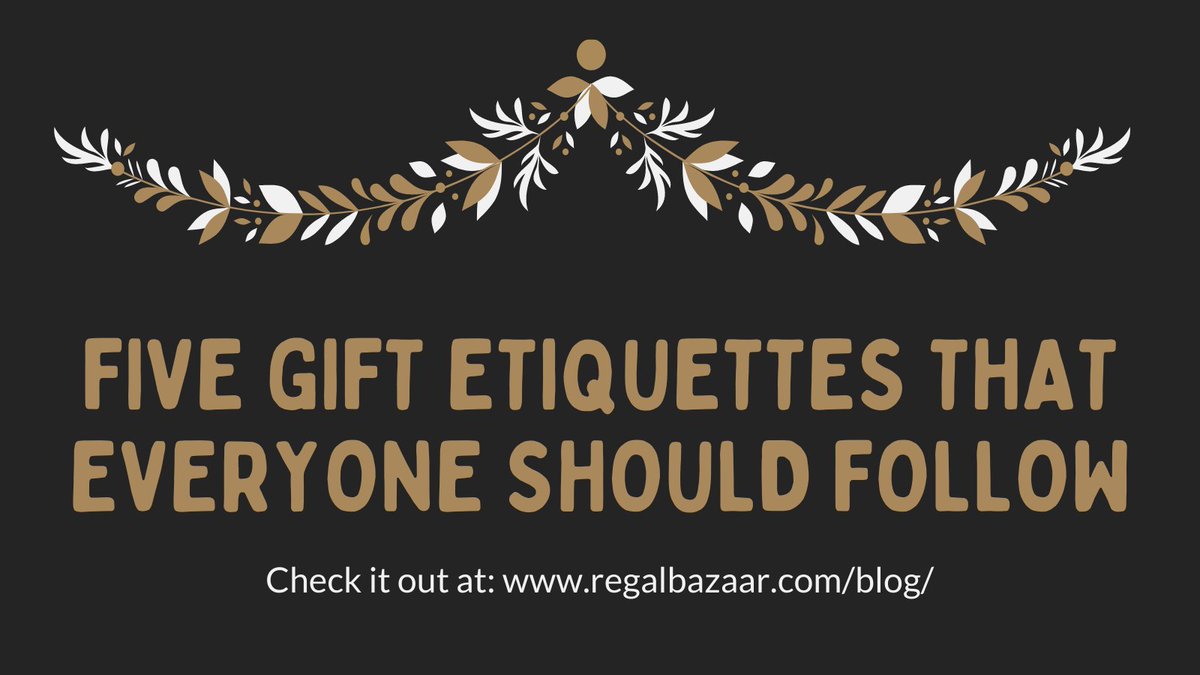 RealRegalBazaar's tweet photo. Are you unsure about what gift etiquettes to follow? This guide outlines the top 5 gifting etiquettes everyone should follow this holiday season! Read it here: https://t.co/9WiZ1RqLBg - #Christmas2020 #Christmasgifts #gift #giftideas #gifts #giftsforher #giftsforhim #holidays https://t.co/USrWXd8vvr