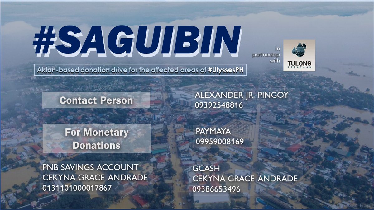 mcjunaaalds's tweet image. SAGUIBIN PARA SA CAGAYAN 

Hello, twitter! My friends and I are organizing a donation drive for the victims of Ullyses in Cagayan.

#CagayanNeedsHelp 
#Saguibin