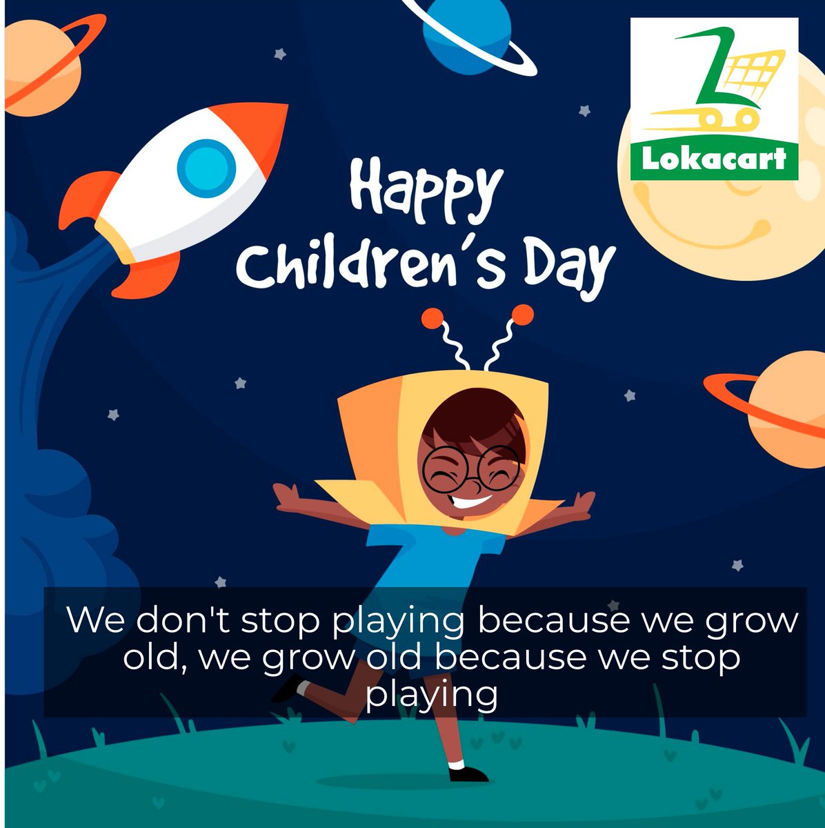 lokacart's tweet photo. From a child we learn giggling, laughing, and playing. Let us continue to celebrate the day of children. Happy children’s Day!
#lokacart #ChildrensDay #Jawaharlal #Nehru #supportsmallbusiness #SupportLocal #Vocal4Local #kids https://t.co/qNMlUKxXFV