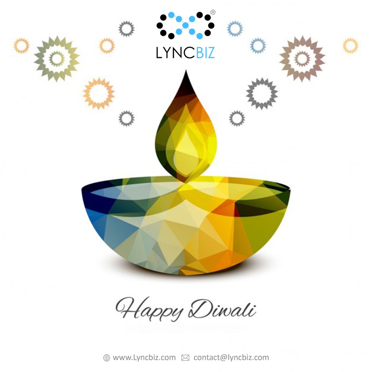 Lyncbiz's tweet photo. May millions of lamps illuminate your life with joy, prosperity, health and wealth forever. Wishing you and your family a very Happy Diwali 🎉🌟🎉🌟 
#Lyncbiz #Diwali #FestivalofLights https://t.co/1QPGi582Lh