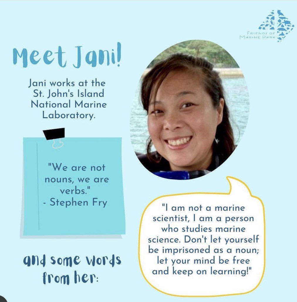 sgmarineparks's tweet photo. Who are the people in our neighborhood? Big shoutout to our multi-talented Marine Science Kakis! #FriendsOfMarinePark #community #ocean #CoralReef #science https://t.co/jeasLNne8W