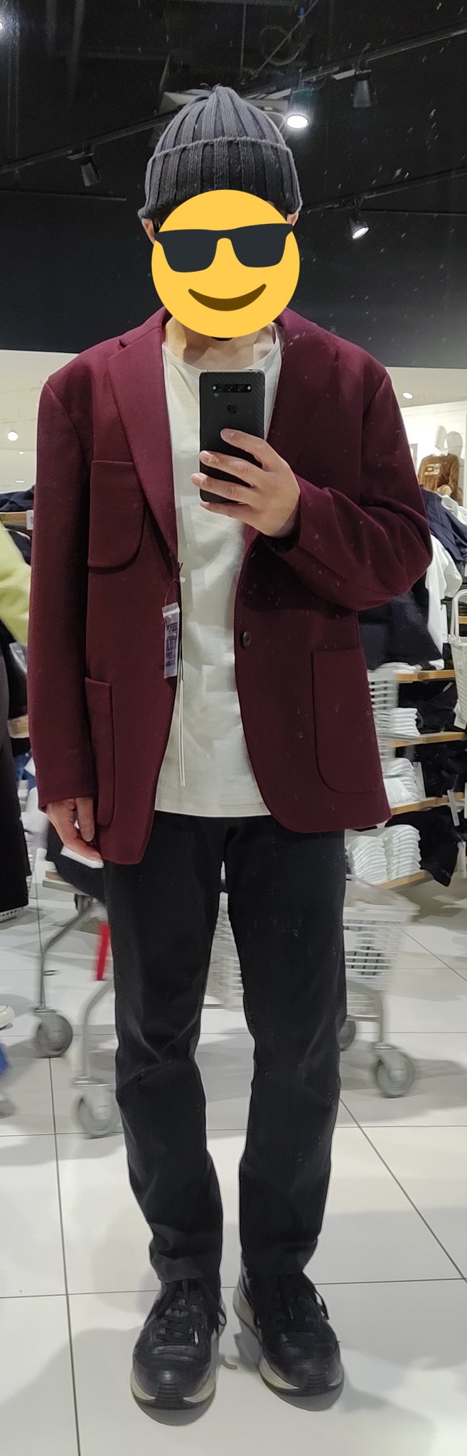 【限定特価】定価以下 UNIQLO J ウールブレンドオーバーサイズジャケット