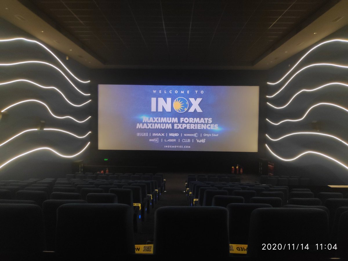 ersnehashis's tweet photo. Watching Dum Lagake Haisha Wonderful Experience after covid. I am the only customer here at Inox, Sapphire 83, Gurgaon. Still they attended me well. Absolutely safe environment. All guidelines followed with all preventive measures.

@INOXMovies @ayushmannk @bhumipednekar @yrf https://t.co/JeCyQATdQO