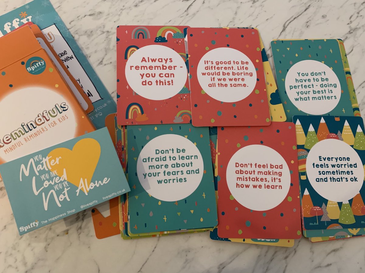 StnKatie's tweet photo. Loving these mindful reminders aimed at 7-11 year olds but think I will use for the whole family #Mindfulness ⁦@livespiffy⁩ https://t.co/pyZxvZOxj2