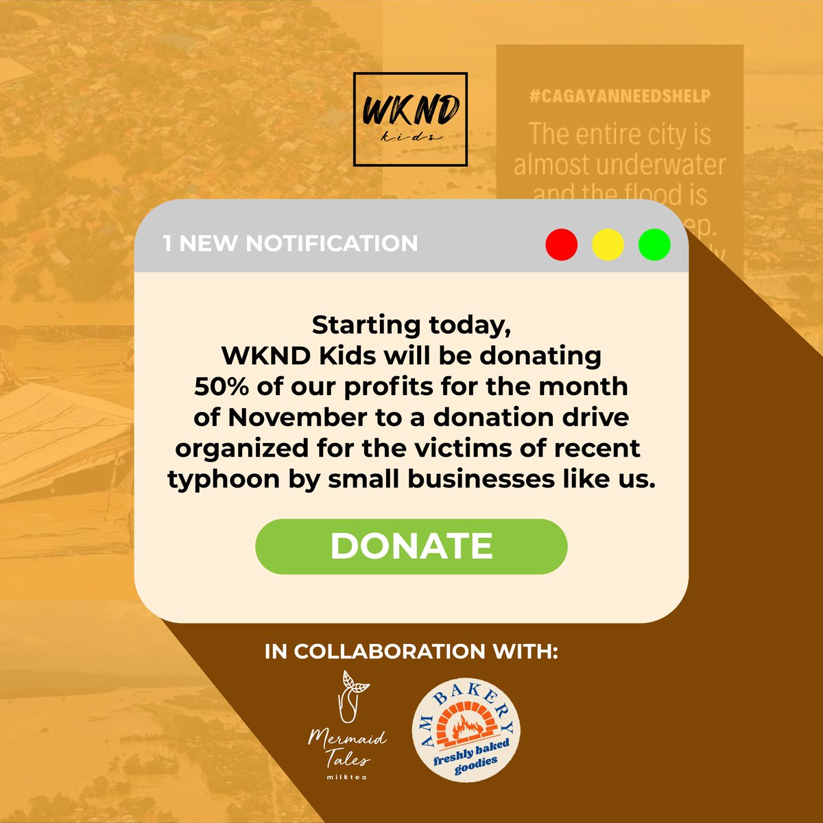 sashimich_'s tweet photo. Our business, WKND Kids will be helping out families heavily affected by Typhoon #UlyssesPH by donating 50% of our profits to a donation drive organized by small businesses like us. 

Thank you so much and God bless! 📷 https://t.co/jmpFlNM3le