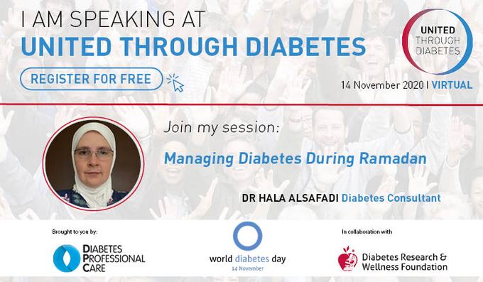 Hear from Dr Hala Alsafadi about how to manage #diabetes during Ramadan at 1pm. 
Hala will be sending a free copy of  the World Food Carbs and Cals book to the first 5 people with the correct answer to the quiz at the end of her talk.
rfg.circdata.com/publish/WDD20/…