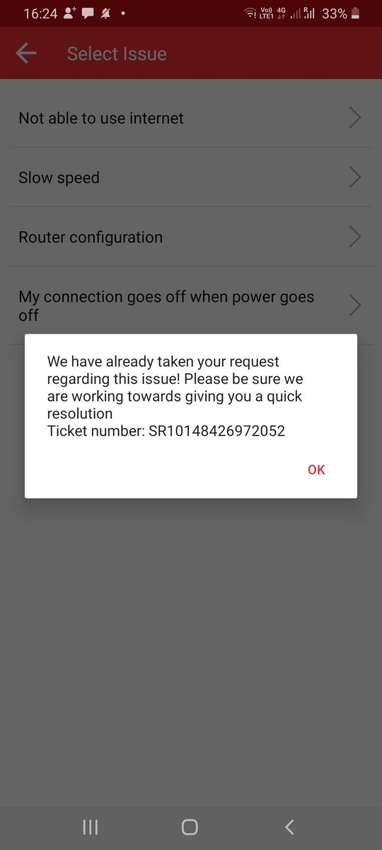 nirkisna's tweet photo. @ACTFibernet Complaint was registered last afternoon, received a message that it will be resolved by 12.00PM today. App doesnt escalate the situation nor the customer care number works. What should a customer do??????? https://t.co/t3aIrOAPZP
