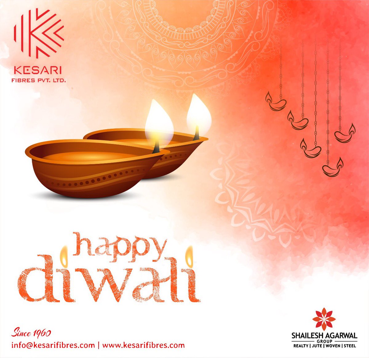 KesariFibres's tweet photo. Wishing you a very Happy Diwali! 🎁✨✨
#StayHome #StaySafe https://t.co/fRldPzIWvp