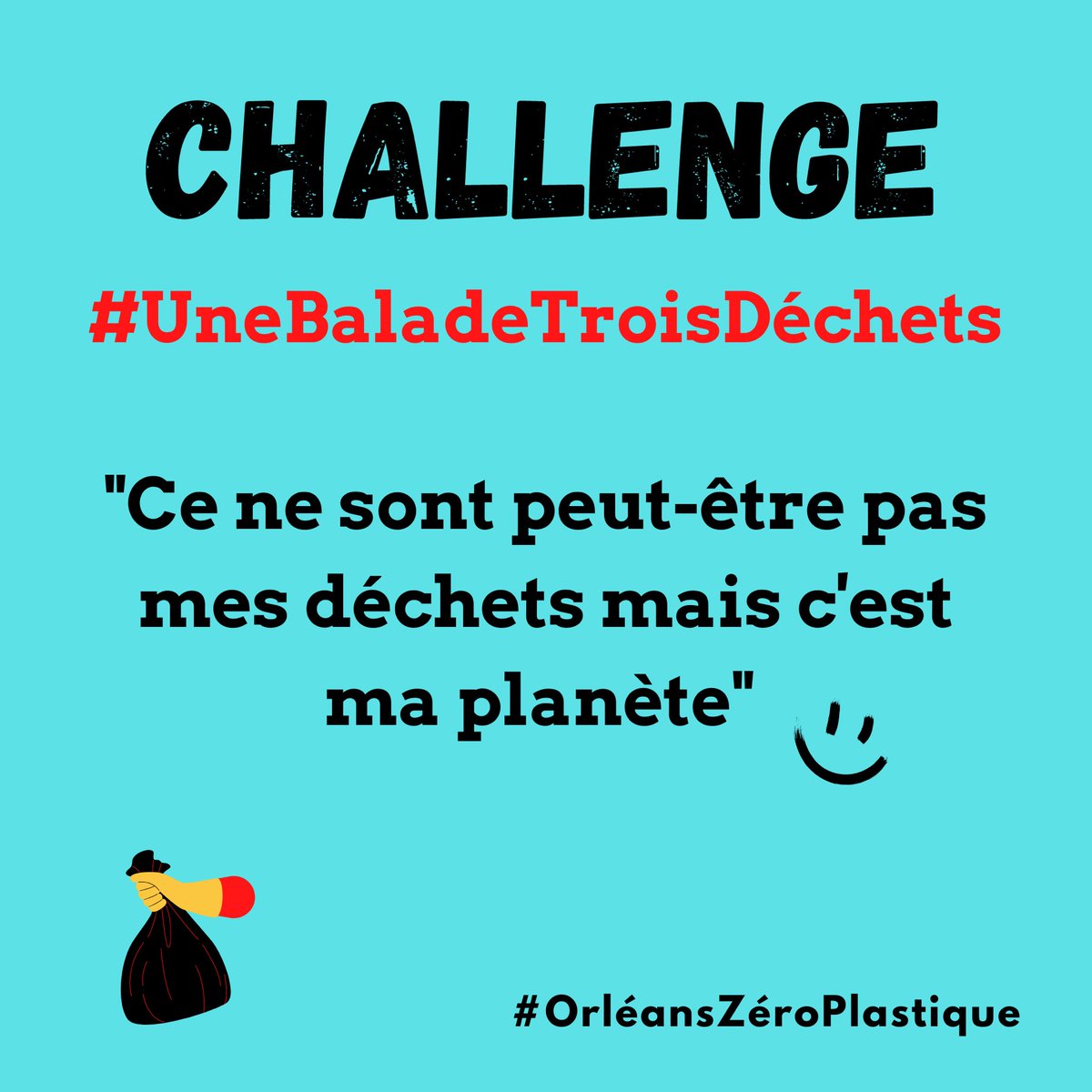 Grand soleil aujourd’hui ! Et si on en profitait pour ramasser quelques déchets dans la cadre du challenge #UneBalladeTroisDéchets ? 
🌱🤗🗑☀️
