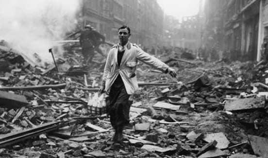 hmvempire's tweet photo. These photographs were taken the morning after the Coventry Blitz. #Coventry #Spirit #Phoenix #Rebuilding #FatherForgive https://t.co/oJQN7bADna