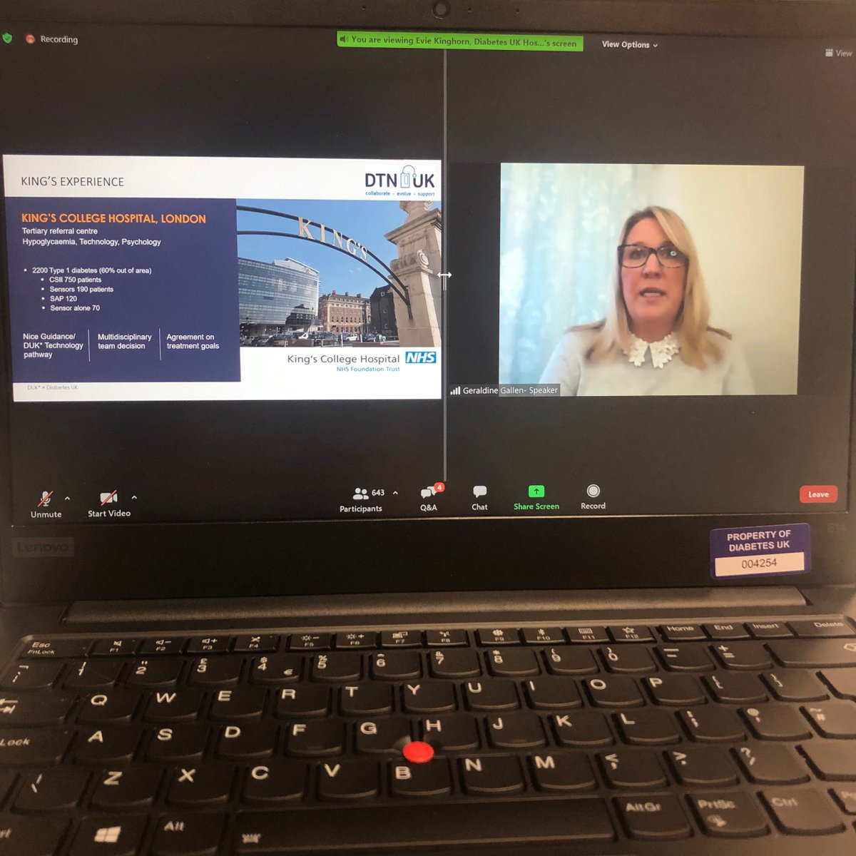The international theme of #WorldDiabetesDay is "Nurses Make the Difference", we have now Geraldine Galllen, Diabetes Specialist Nurse at <a href="/KingsCollegeNHS/">King's College NHS</a> in London. She's saying that in every consultation, clinicians should think if tech could help
 #diabetes
<a href="/geraldinegallen/">Geraldine Gallen</a>
