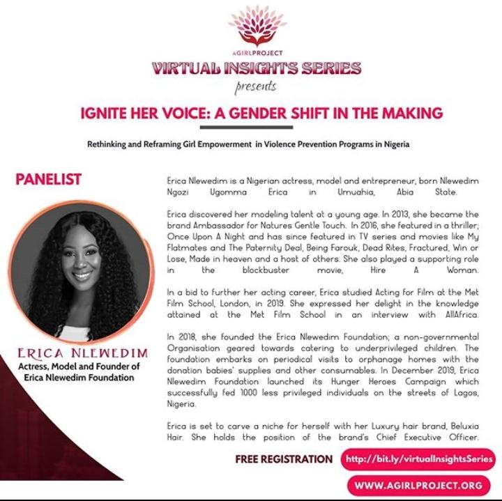 EliteLeagueSA's tweet photo. Star Girl will Be A Speaker on the @agirlproject Ignite Her Voice: A Gender Shift In The Making Event Today.
Elites Make Sure that You Register So that You Can Be Able to Join The Zoom Meeting. Registration Is FREE
#ElitesXStarRadlar https://t.co/R2p24x18ty